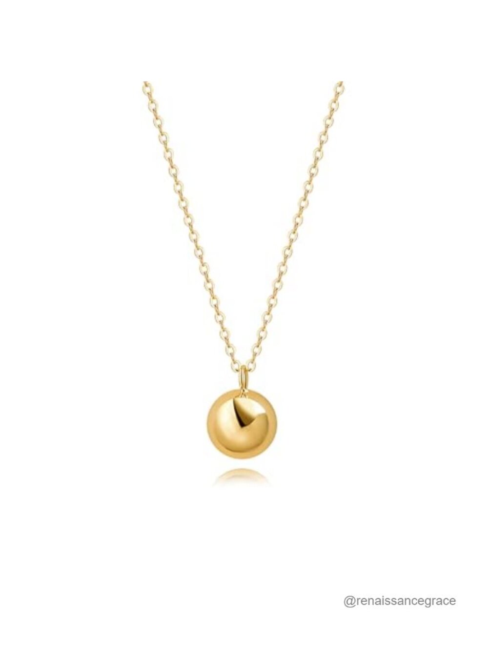 18K Gold Plated Pendant Long Chain Necklace Fashion Jewelry